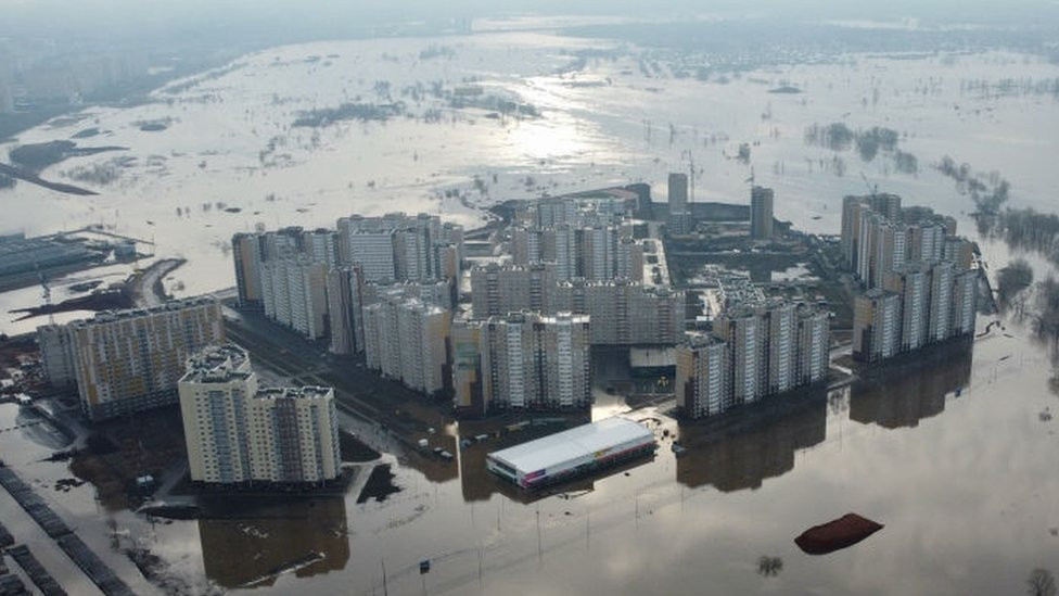 Flood-hit area of Orenburg