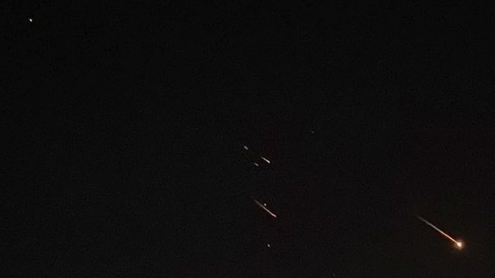 Missiles or drones raining down on Israel