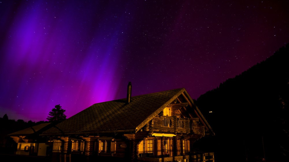 aurora borealis, švajcarska