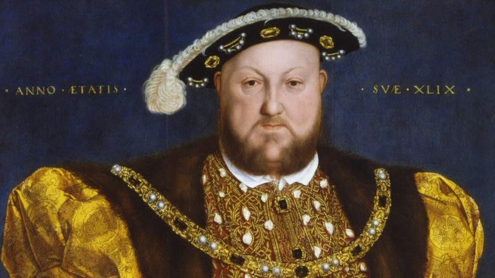 This famous portrait of Henry VIII was painted by Hans Holbein the Younger in 1536-1537