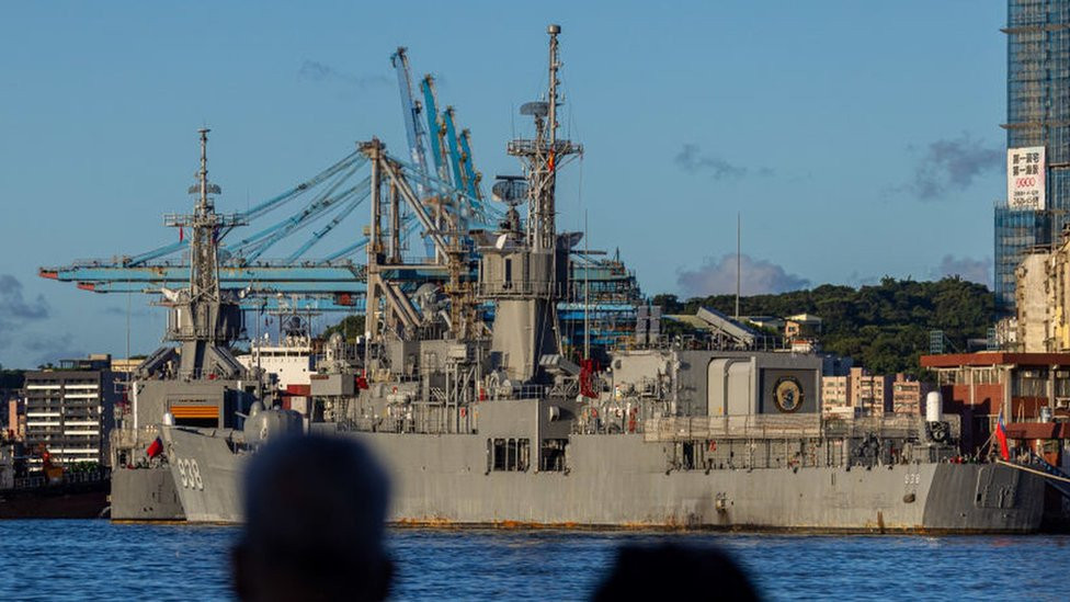 Military ship in Taiwan