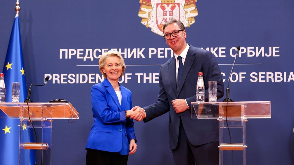 Ursula fon der Lajen i Aleksandar Vučić