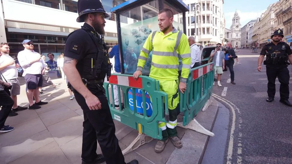 Benksi, policijska kutija