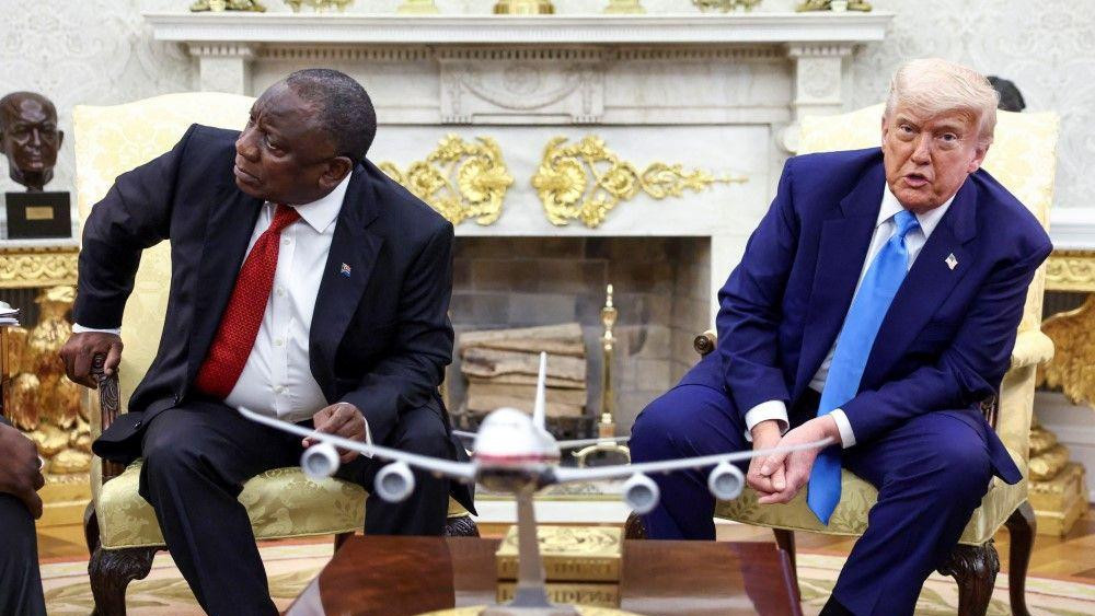 ramafosa i tramp, predsednik JAR u Beloj kući