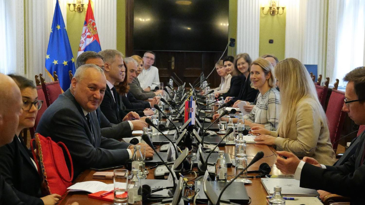 Kaja Kalas sa predstavnicima opozicionih partija u Srbiji