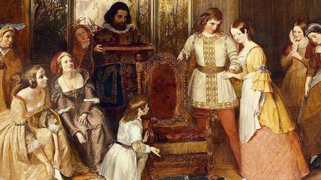 Pepeljuga se priprema da proba cipelicu 