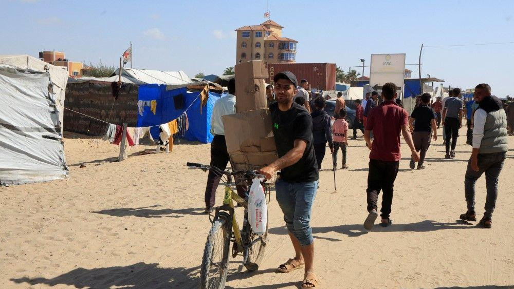kamioni sa humanitarnom pomoći, humanitarna pomoć za Gazu, glad u gazi