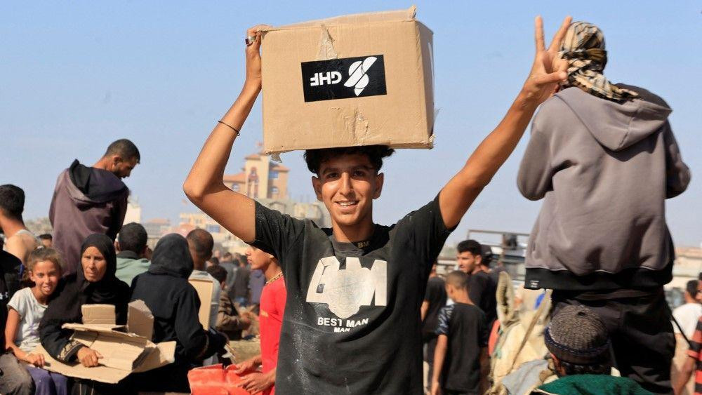 kamioni sa humanitarnom pomoći, humanitarna pomoć za Gazu, glad u gazi