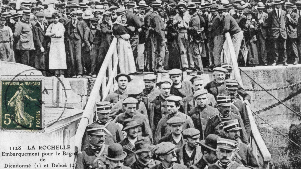 Članovi bande Bonnot u zatvorskoj koloniji u Franuskoj Gvajani 1913. 