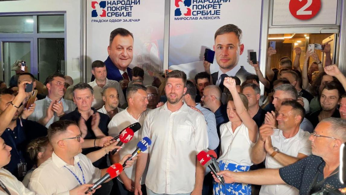 Obraćanje Miladina Krstića pošto je opozicija saopštila pobedu