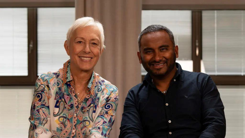 Martina Navratilova i Amol Rajan