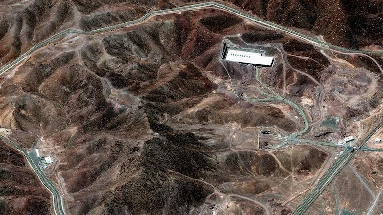Satelitska fotografija Fordova, jednog od tri iranska nuklearna postrojenja koje je gađala američka vojska 