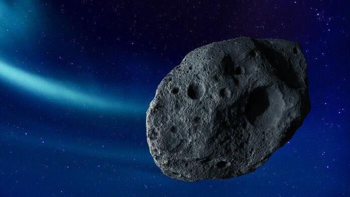 Ilustracija asteroida 2024 YR4, procenjene veličine od 67 metara