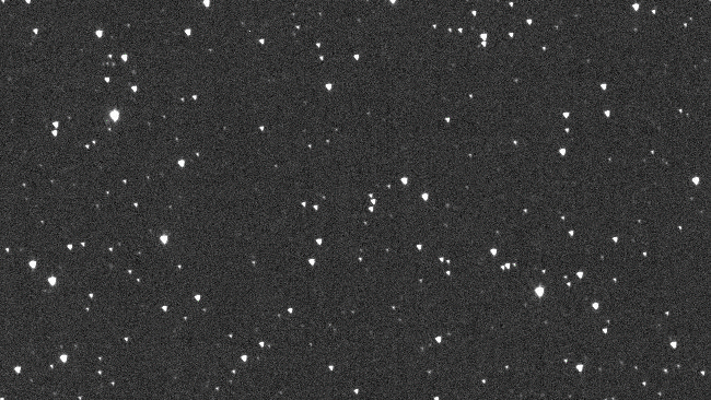 Slika koja prikazuju otkriće asteroida 2024 YR4.