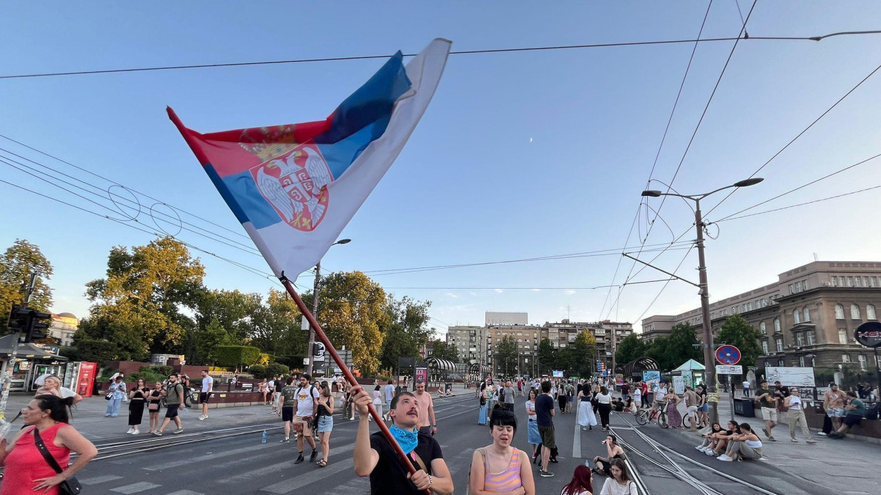 Blokada Ruzveltove ulice u Beogradu