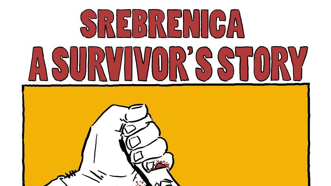 Naslovna stranica stripa 'Prešli su' na engleskom jeziku, objavljenom 2015, povodom dvadesetogodišnjice od genocida u Srebrenici