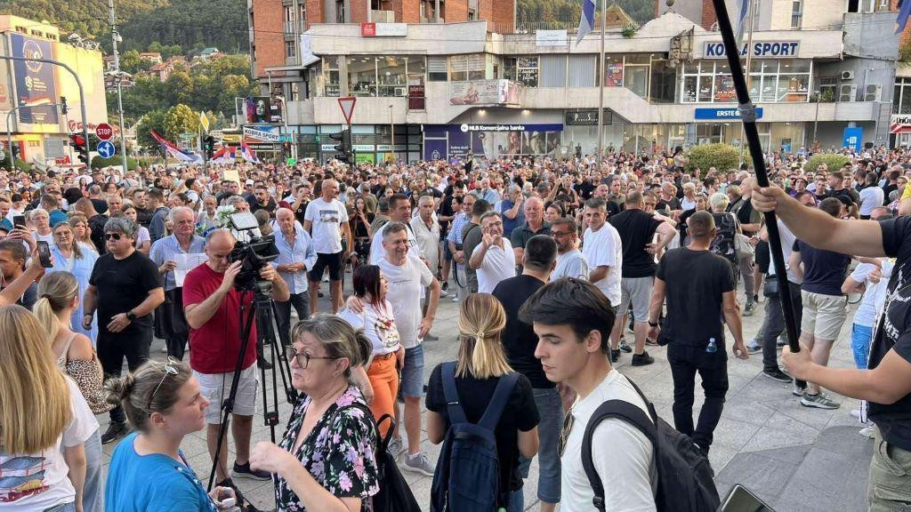 Okupljanje u Užicu tokom dana