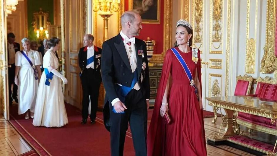 Glavni događaj dana bio je državni banket u Vindzor zamku, kojem je prisustvovala i princeza od Velsa.