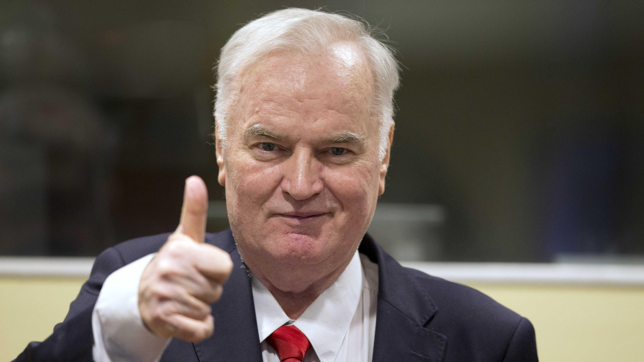 Ratko Mladić u sudnici Međunarodnog krivičnog suda za Jugoslaviju 2017. godine