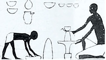 Crteži u grobnici Amenemheta blizu Nuvajrata pokazuje kako su grnčari radili