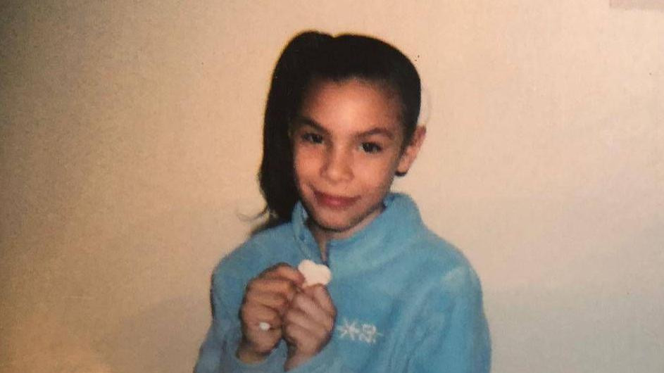 Delimar kao devojčica