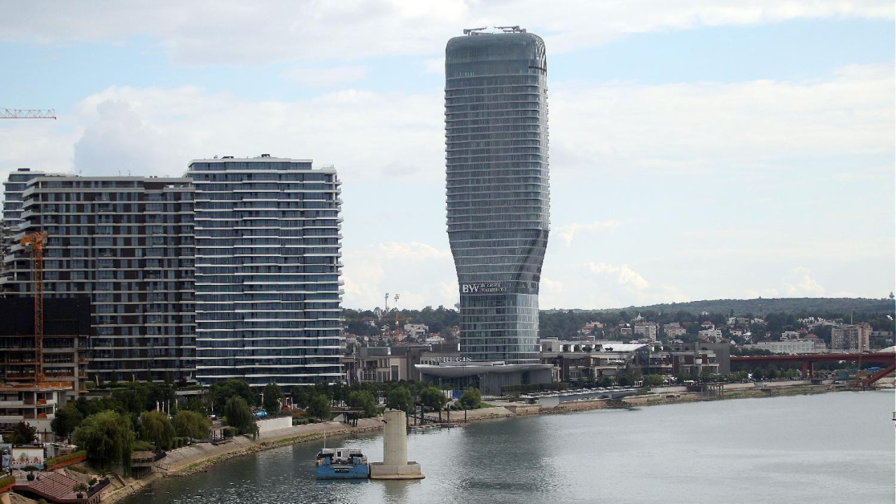 Panorama Beograda bez Starog savskog mosta