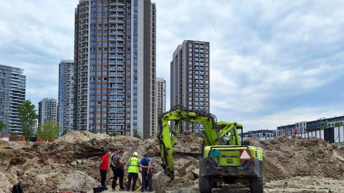 Radnici na gradilištu „Beograda na vodi"