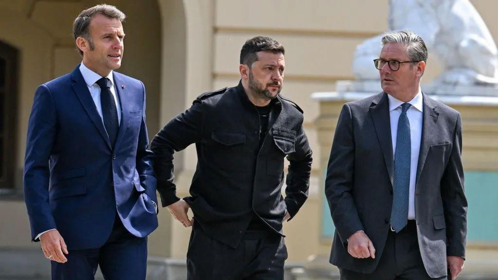 Vladimir Zelenski, Emanuel Makron i Kir Stramer