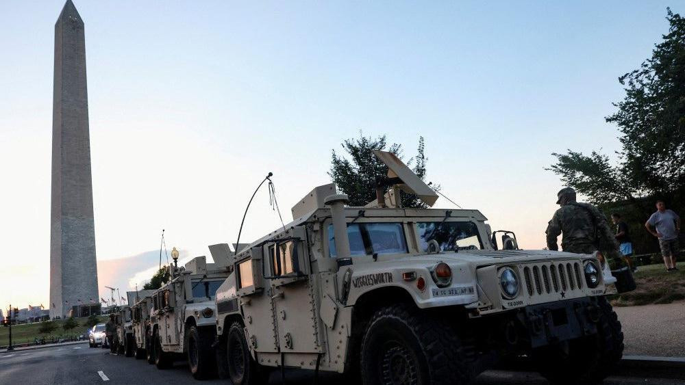 nacionalna garda, oklopna vozila nacionalne garde, nacionalna garda u Vašingtonu