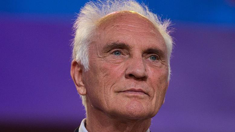 Close up headshot of Terence Stamp