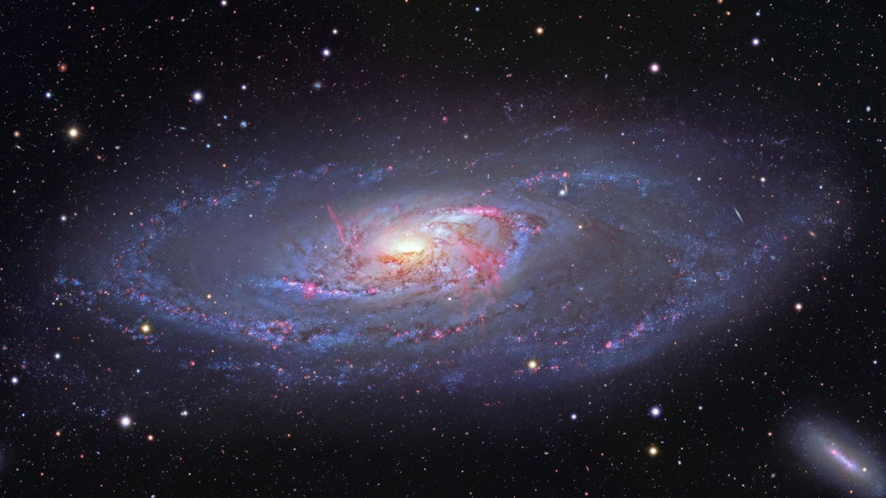 Galaksija Mesije 106 (M106), poznata i kao NGC 4258, udaljena je 25 miliona svetlosnih godina od Zemlje