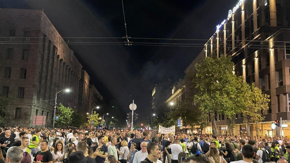 Demonstranti na ulici