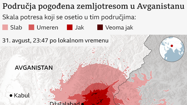 zemljotres u avganistanu, gde se sve osetio zemljotres u avganistanu