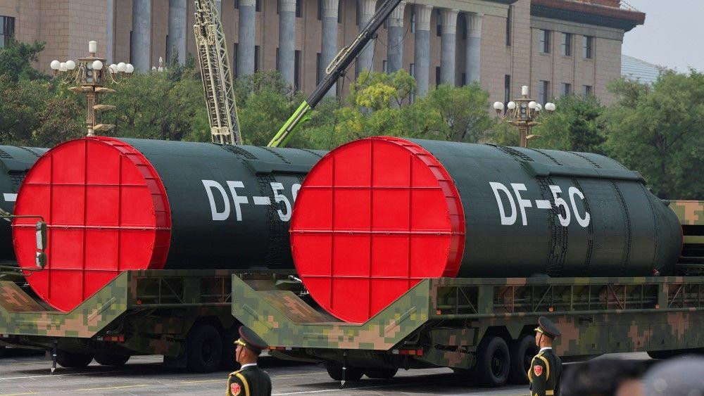 vojna parada u kini, nuklearne rakete