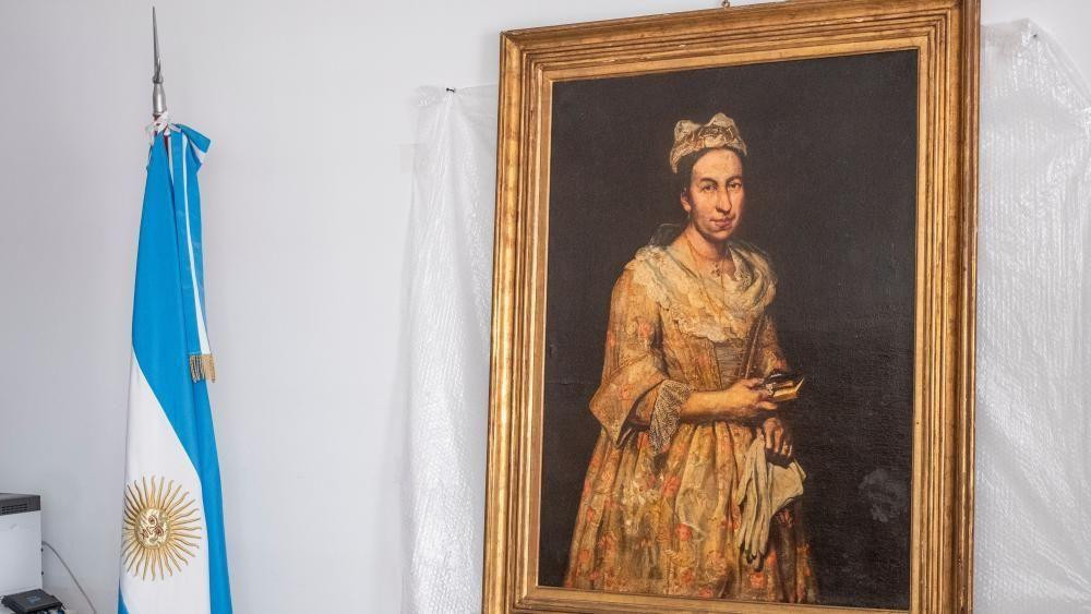 Slika italijanskog umetnika Đuzepea Gislandija nakon što je pronađena u Argentini