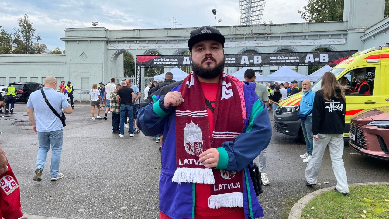 Fabijan Skrinkstijanus, navijač Letonije 