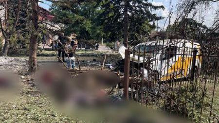 Regionalni lider Donjecke oblasti podelio je na društvenim mrežama fotografiju sa mesta napada