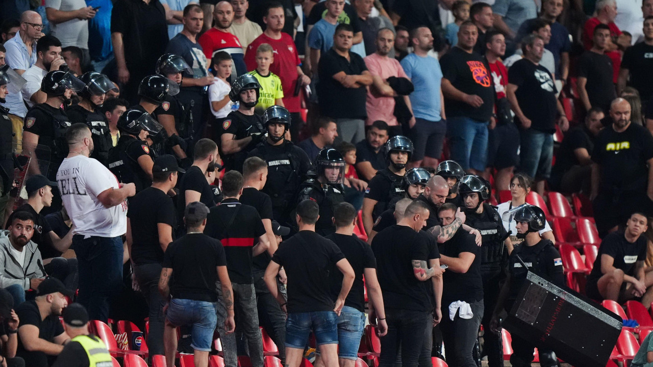 srbija - engleska, incidenti na utakmici srbija - engleska