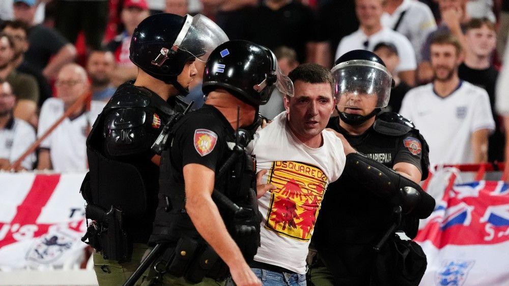 srbija - engleska, incidenti na utakmici srbija - engleska