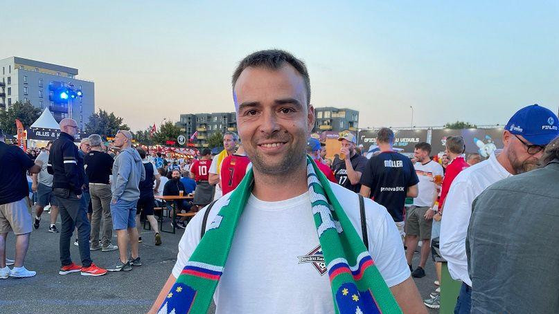 Jaro Samobor, navijač Slovenije iz Ljubljane