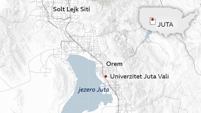 čarli kirk, ubistvo čarlija kirka, charlie kirk, potraga za ubicom čarlija kirka, mapa Jute