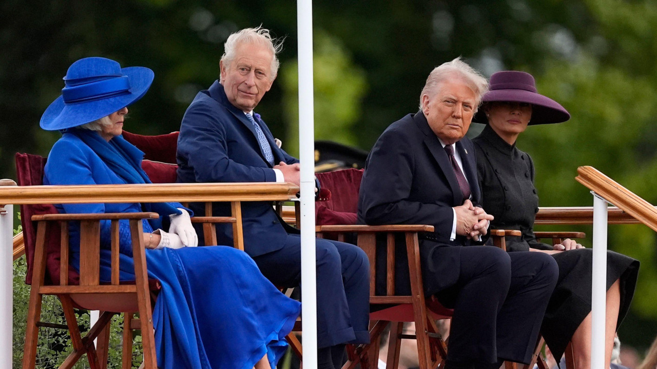 kralj, kraljica, tramp i melanija