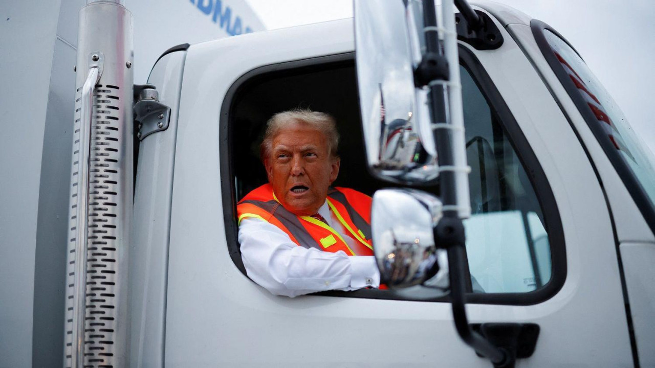 Donald Tramp vozio je kamion tokom predsedničke kampanje 2024.