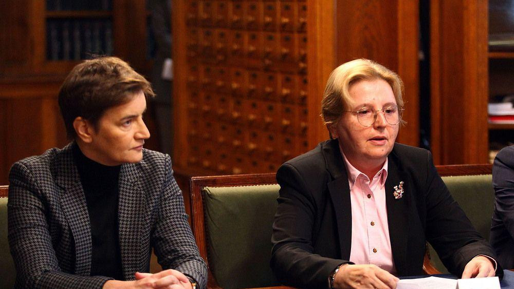 Ana Brnabić i Zagorka Dolovac