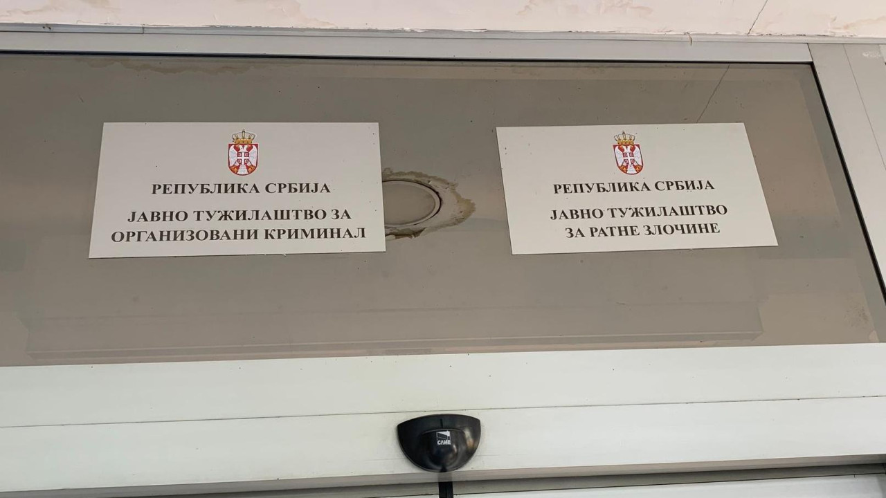 Table na kojima piše Javno tužilaštvo za organizovani kriminal i Javno tužilaštvo za ratne zločine