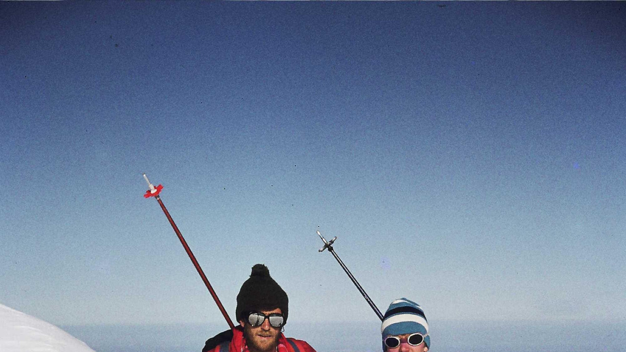 Davo Karničar (desno) sa najstarijim bratom Lukom na Mon Blanu, najvišem vrhu Alpa