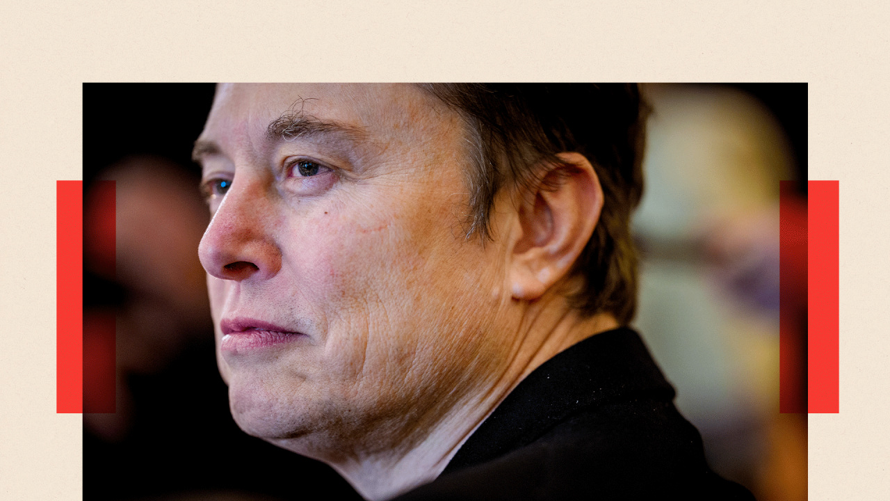 Ilon Mask gleda mimo kamere