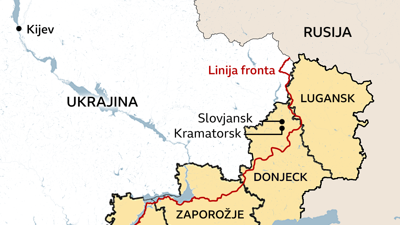 linija fronta u ukrajini, rat rusije i ukrajine