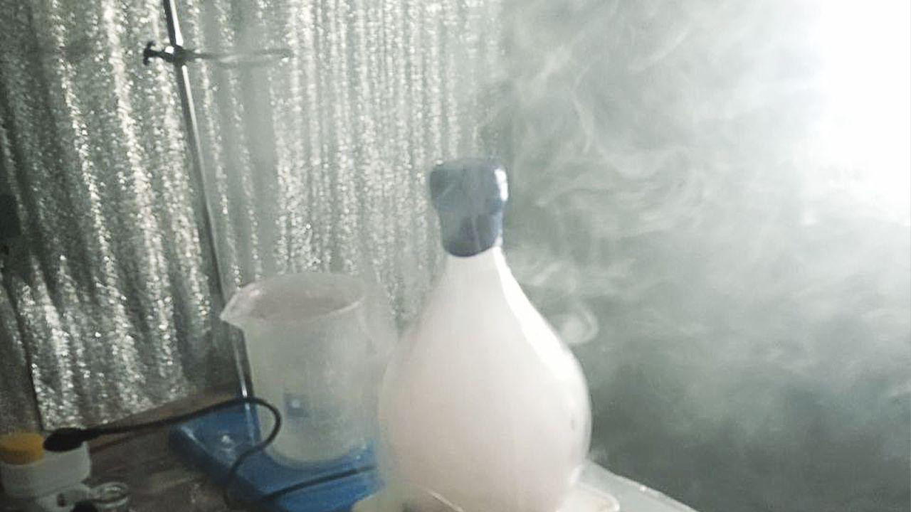 Improvizovana laboratorija koju je Maksim opremio za proizvodnju mefedrona 