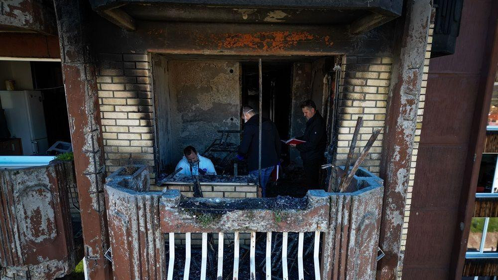 požar u tuzli, požar u domu za penzionere u tuzli, pocajci vrđe uviđaj posle požara u zgradi u tuzli